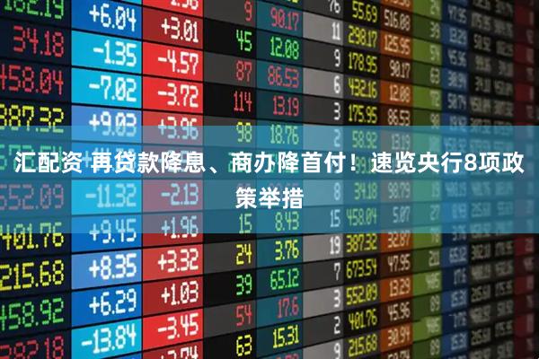 汇配资 再贷款降息、商办降首付！速览央行8项政策举措